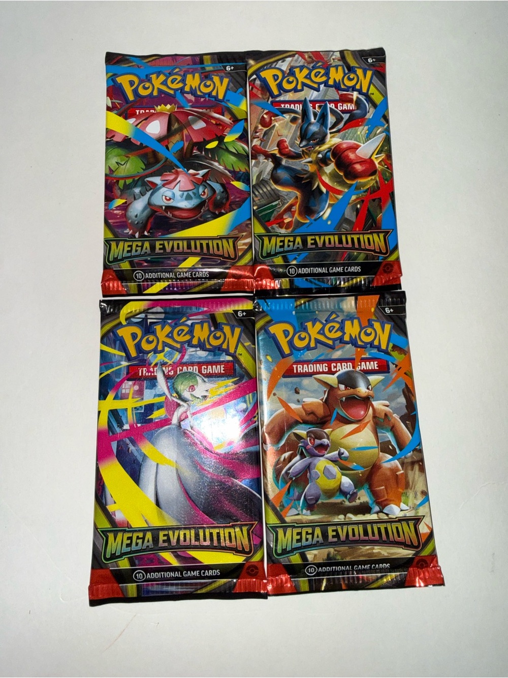 Pokémon Mega Evolution Complete Pack Full Art Set (4) Sealed Booster Packs